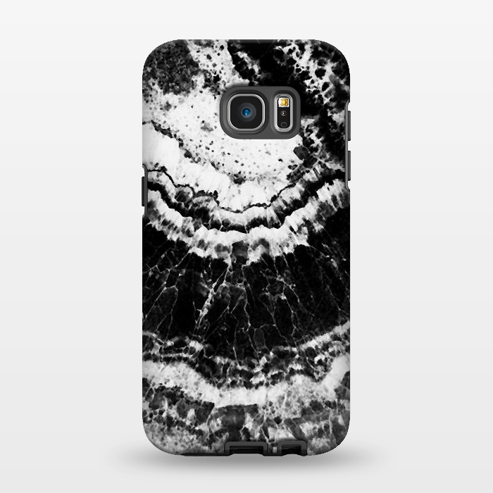 Galaxy S7 EDGE StrongFit Dark geode marble etxture by Oana 