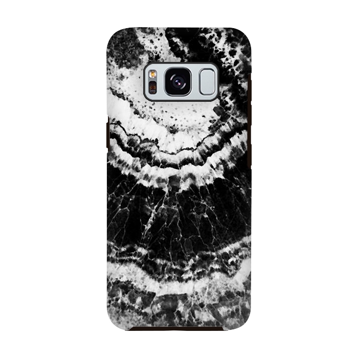 Galaxy S8 StrongFit Dark geode marble etxture by Oana 