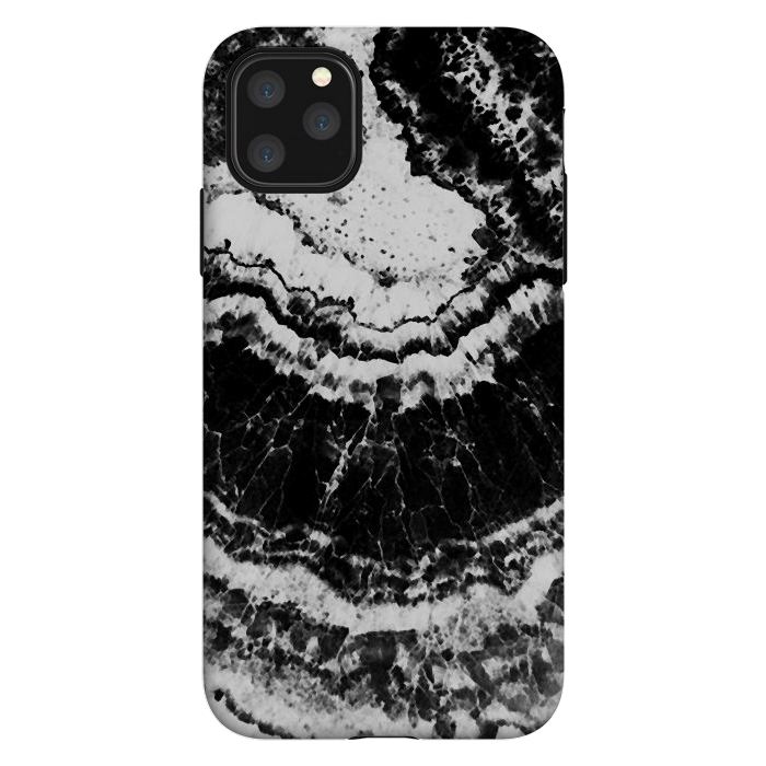 iPhone 11 Pro Max StrongFit Dark geode marble etxture by Oana 