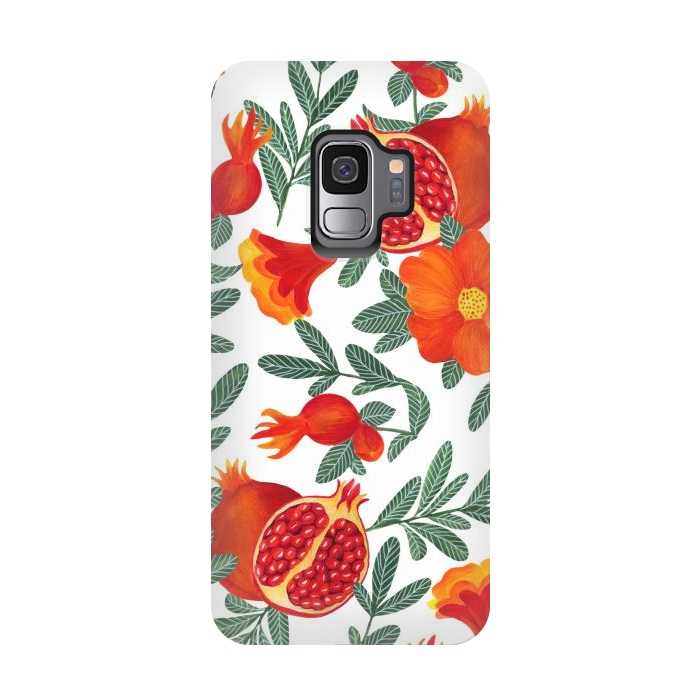 Galaxy S9 StrongFit Pomegranate by Julia Badeeva