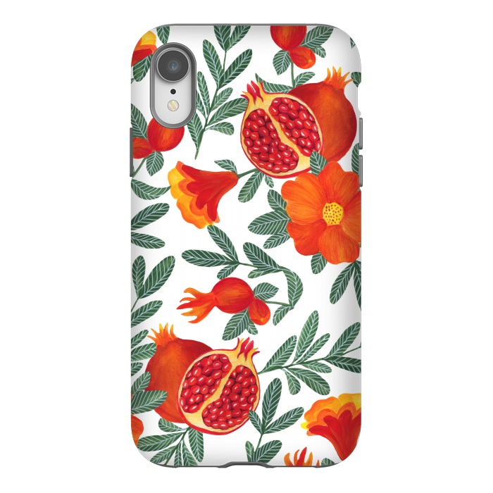iPhone Xr StrongFit Pomegranate by Julia Badeeva