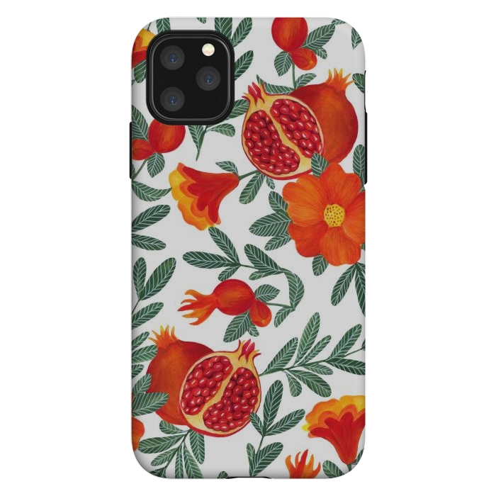 iPhone 11 Pro Max StrongFit Pomegranate by Julia Badeeva