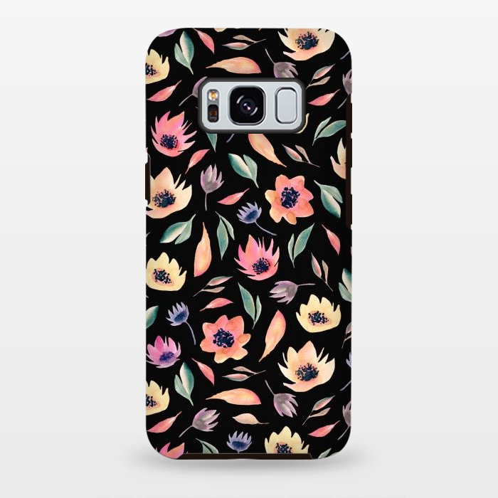 Galaxy S8 plus StrongFit Floral pattern by Julia Badeeva