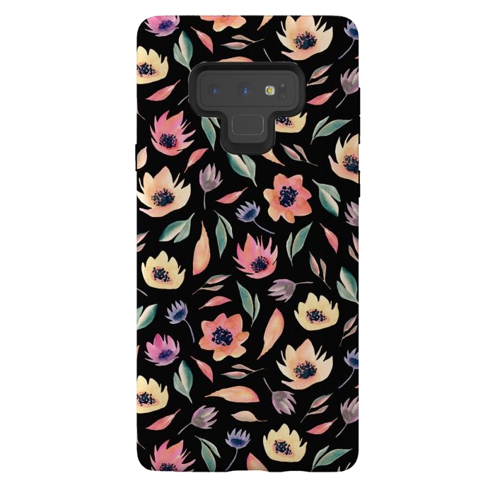 Galaxy Note 9 StrongFit Floral pattern by Julia Badeeva