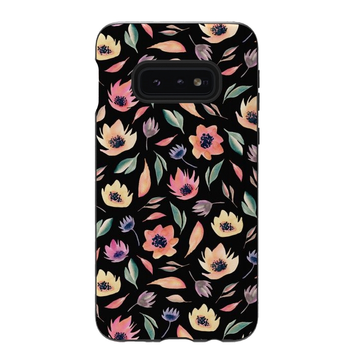 Galaxy S10e StrongFit Floral pattern by Julia Badeeva