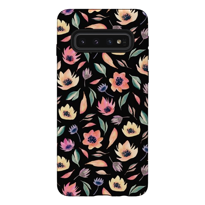 Galaxy S10 StrongFit Floral pattern by Julia Badeeva