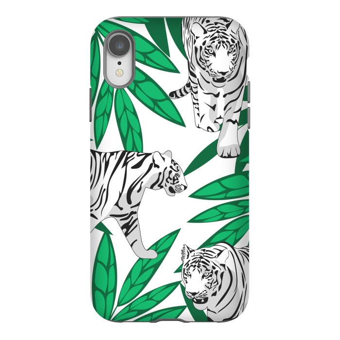 iPhone Xr StrongFit White tigers by Julia Badeeva