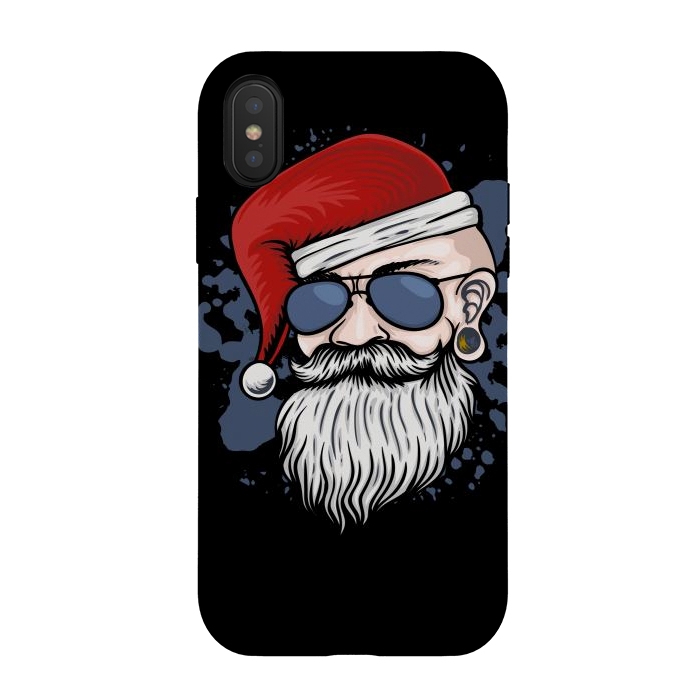 iPhone Xs / X StrongFit funny santa claus by haroulita