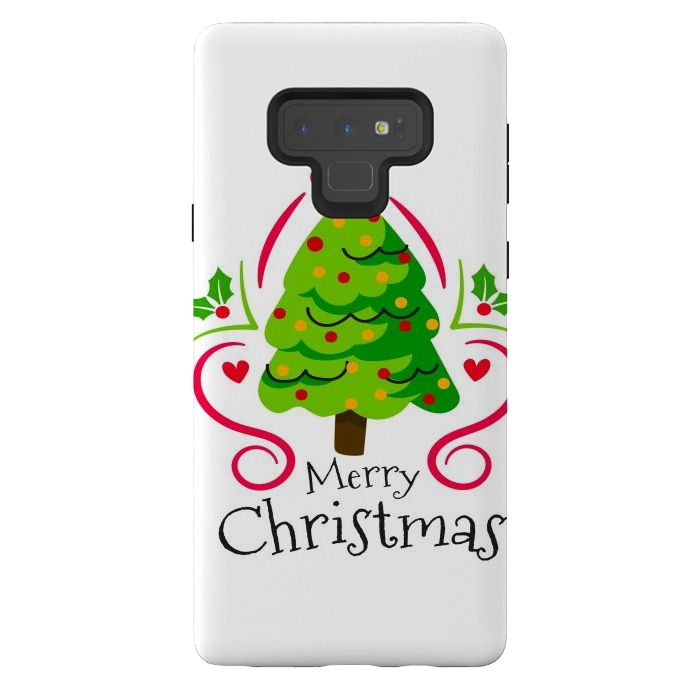 Galaxy Note 9 StrongFit merry xmas tree by haroulita