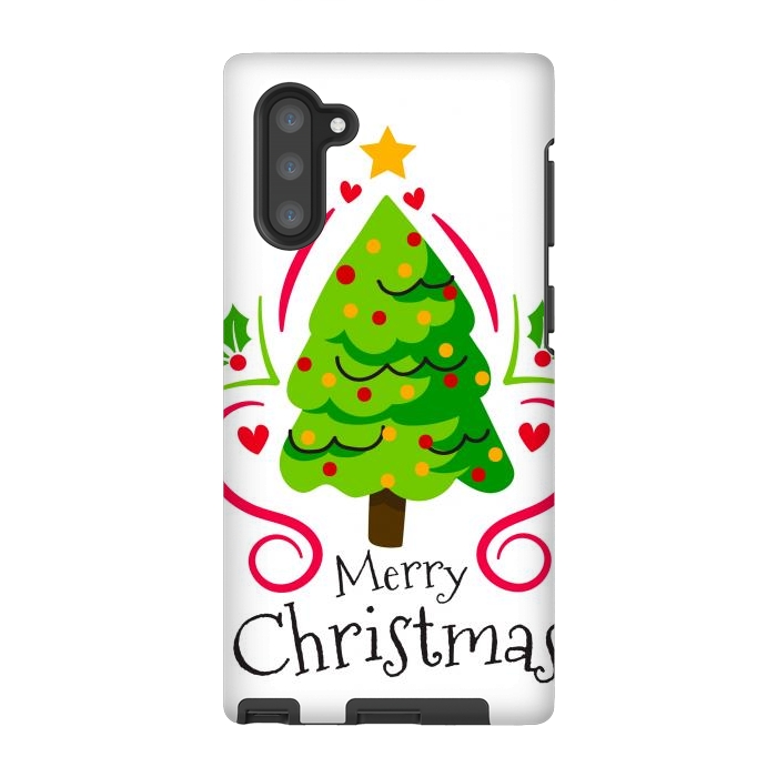 Galaxy Note 10 StrongFit merry xmas tree by haroulita