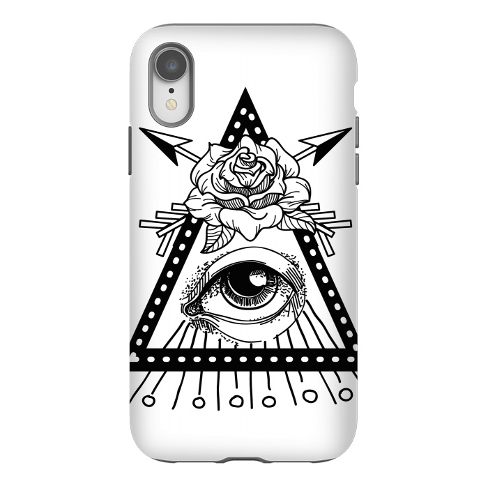iPhone Xr StrongFit third eye rose by haroulita