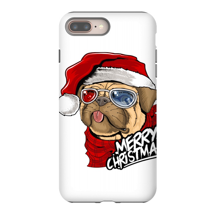 iPhone 7 plus StrongFit cute santa dog  by haroulita