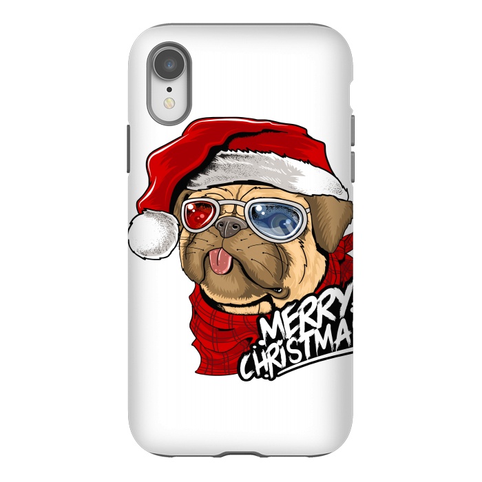 iPhone Xr StrongFit cute santa dog  by haroulita