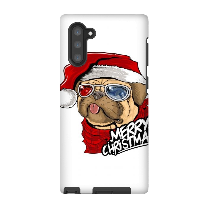 Galaxy Note 10 StrongFit cute santa dog  by haroulita