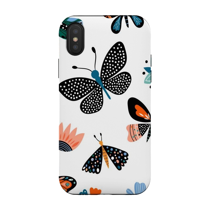 iPhone Xs / X StrongFit butterflies c by haroulita