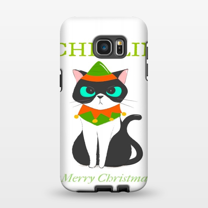 Galaxy S7 EDGE StrongFit funny kitty by haroulita