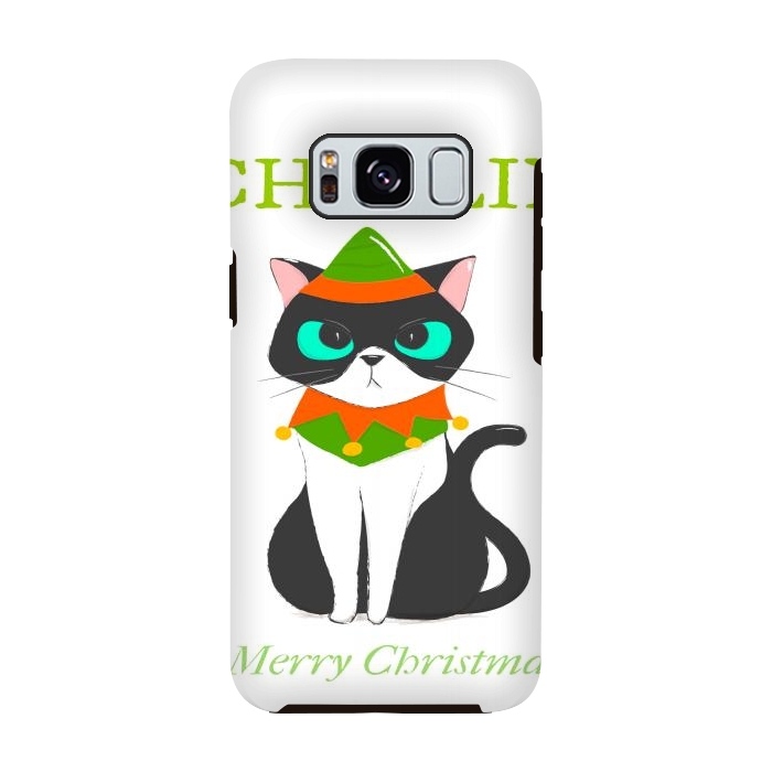 Galaxy S8 StrongFit funny kitty by haroulita