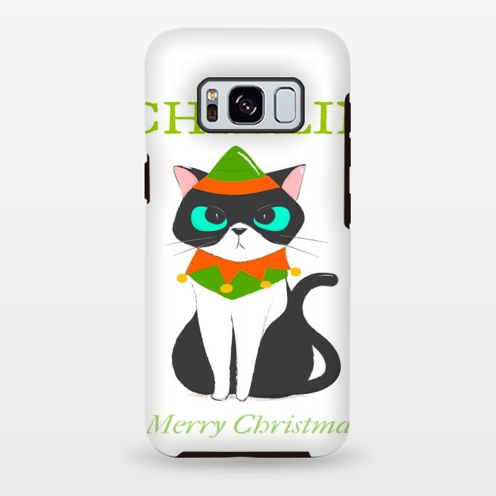 Galaxy S8 plus StrongFit funny kitty by haroulita