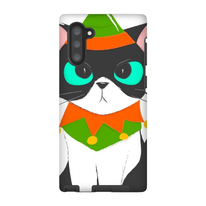 Galaxy Note 10 StrongFit funny kitty by haroulita