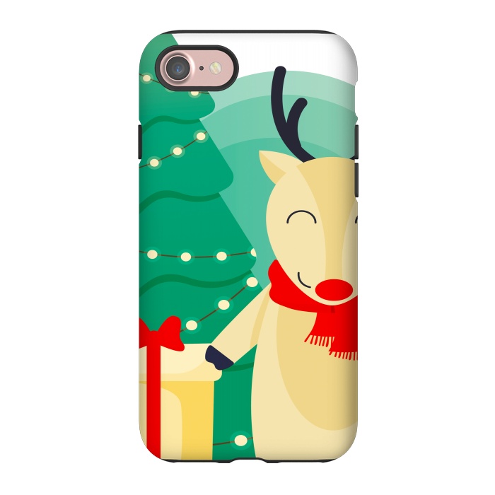 iPhone 7 StrongFit happy reindeer by haroulita