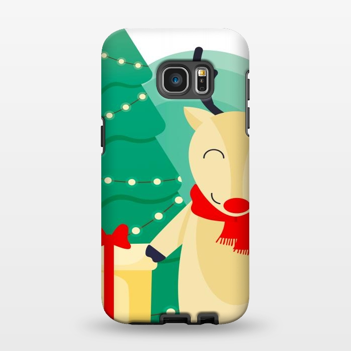 Galaxy S7 EDGE StrongFit happy reindeer by haroulita
