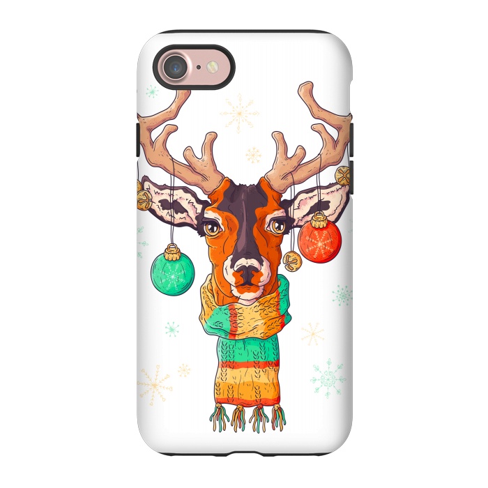 iPhone 7 StrongFit christmas reindeer by haroulita