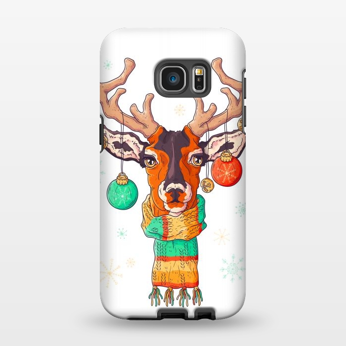Galaxy S7 EDGE StrongFit christmas reindeer by haroulita
