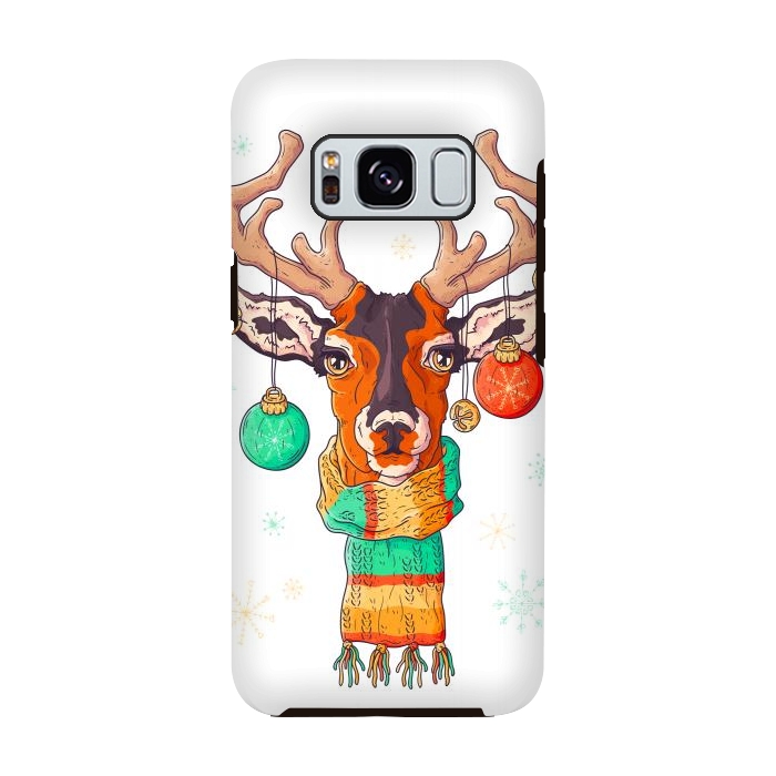 Galaxy S8 StrongFit christmas reindeer by haroulita