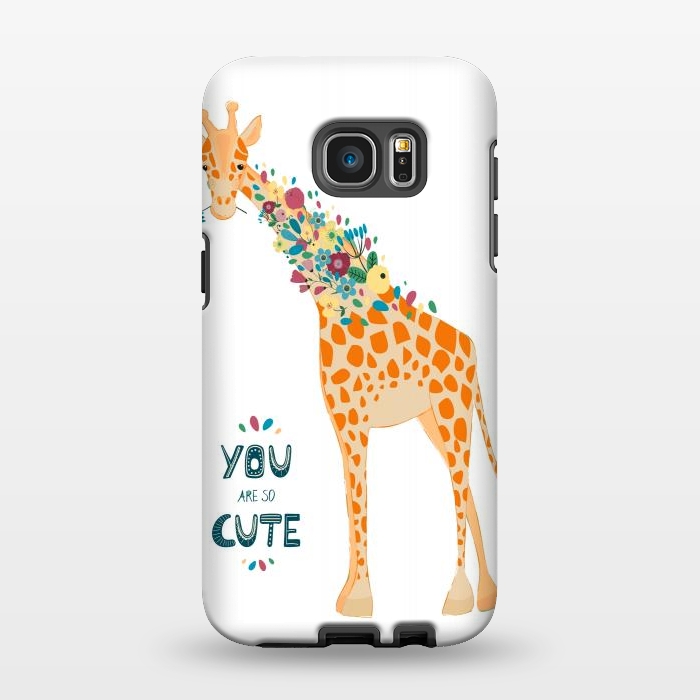 Galaxy S7 EDGE StrongFit cute giraffe by haroulita