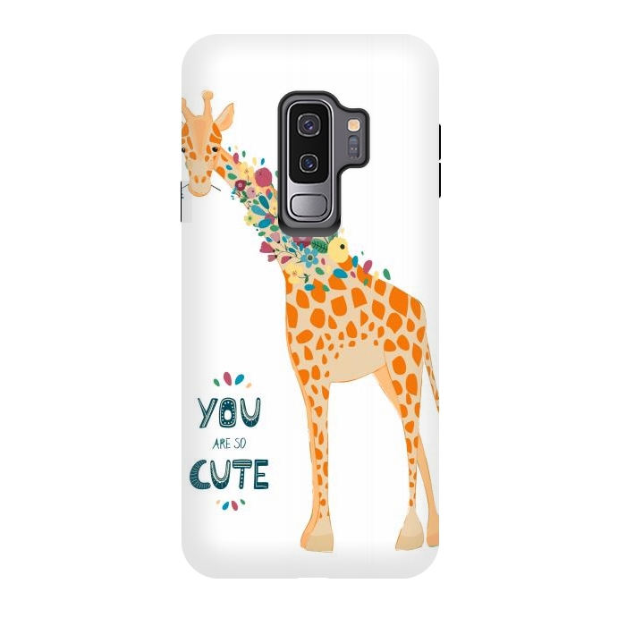 Galaxy S9 plus StrongFit cute giraffe by haroulita