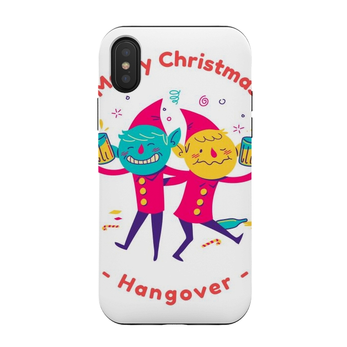 iPhone Xs / X StrongFit christmas hangover by haroulita