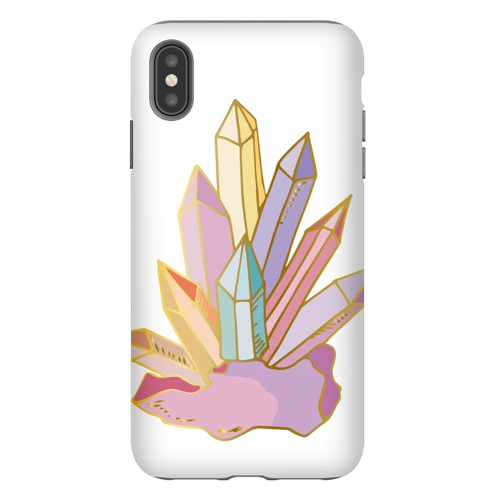 iPhone Xs Max StrongFit crystals and gems by haroulita