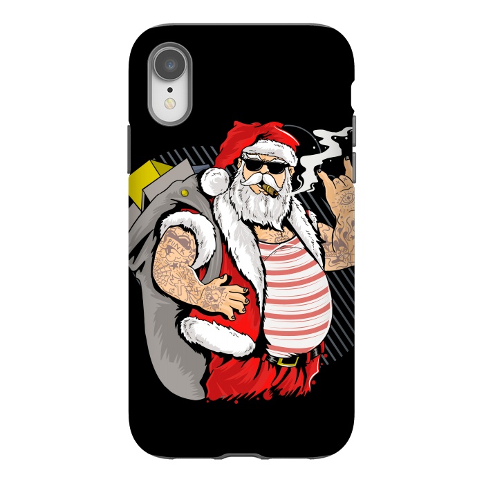 iPhone Xr StrongFit funny santa x by haroulita