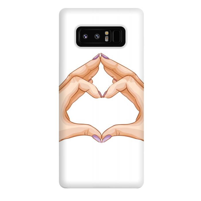 Galaxy Note 8 StrongFit heart hand  by haroulita