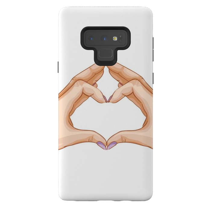 Galaxy Note 9 StrongFit heart hand  by haroulita