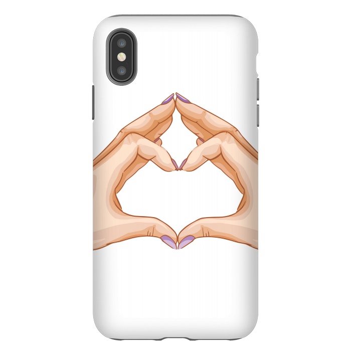 iPhone Xs Max StrongFit heart hand  by haroulita