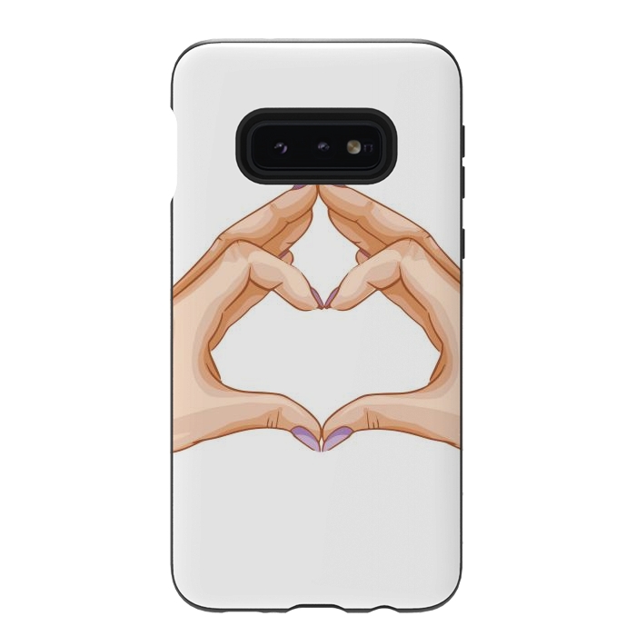 Galaxy S10e StrongFit heart hand  by haroulita