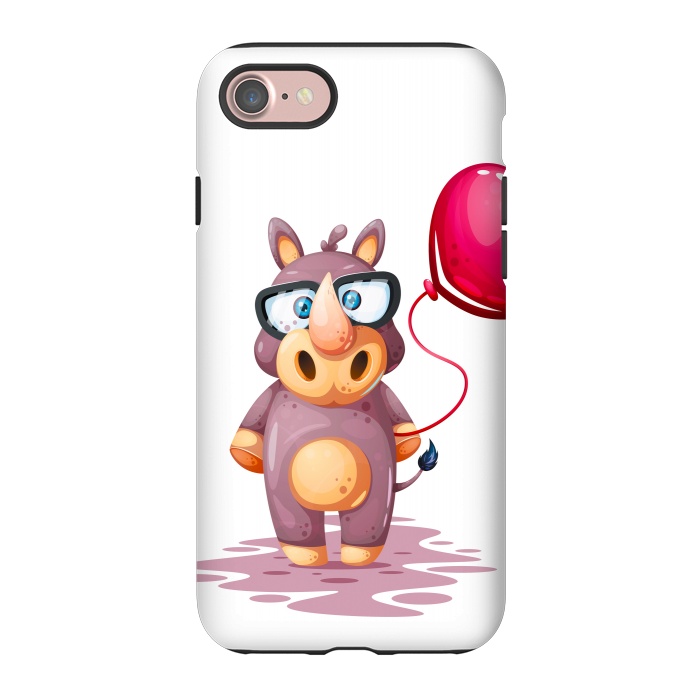 iPhone 7 StrongFit cute rhino by haroulita