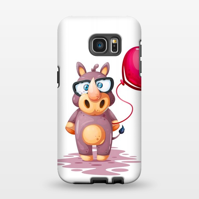 Galaxy S7 EDGE StrongFit cute rhino by haroulita
