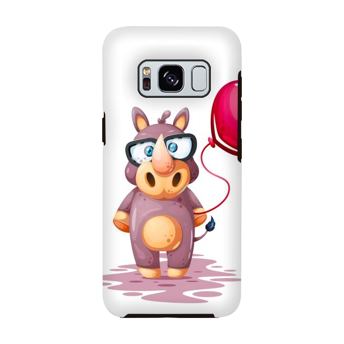Galaxy S8 StrongFit cute rhino by haroulita