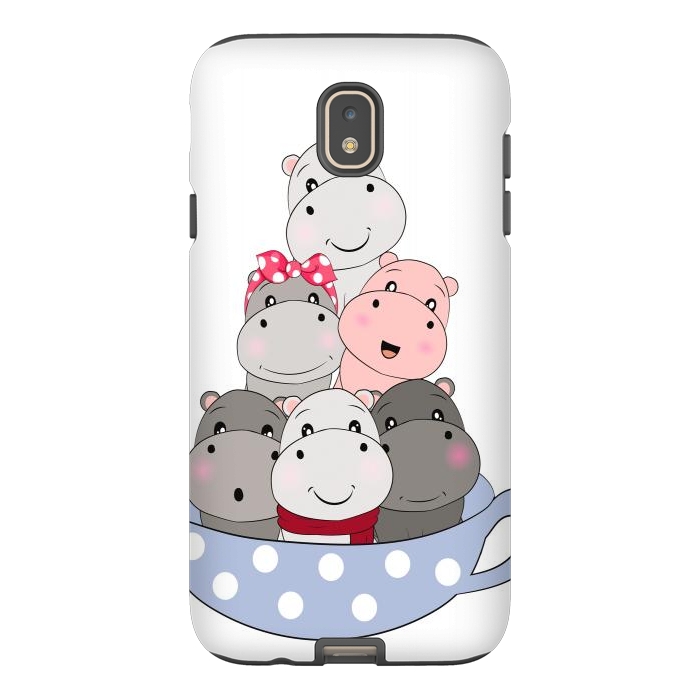 Galaxy J7 StrongFit cute hippos by haroulita