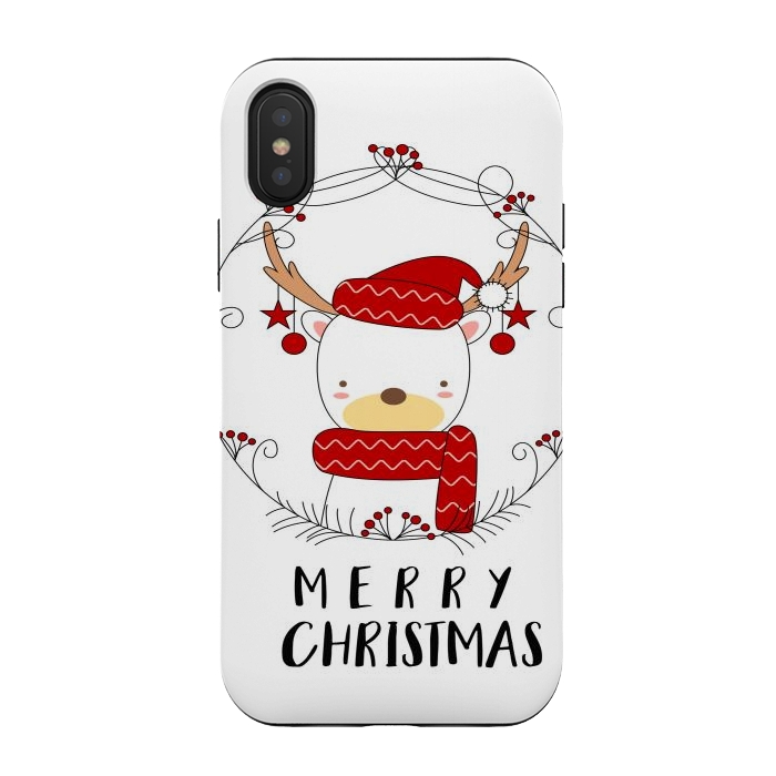 iPhone Xs / X StrongFit happy xmas n by haroulita