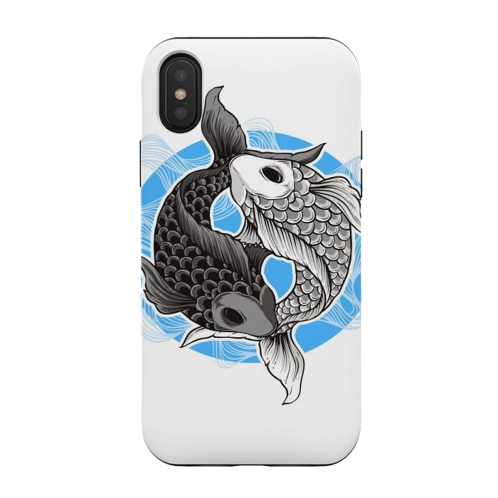 iPhone Xs / X StrongFit koi fish by haroulita