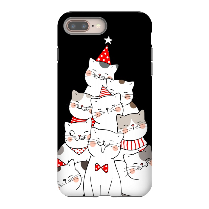 iPhone 7 plus StrongFit christmas cats by haroulita