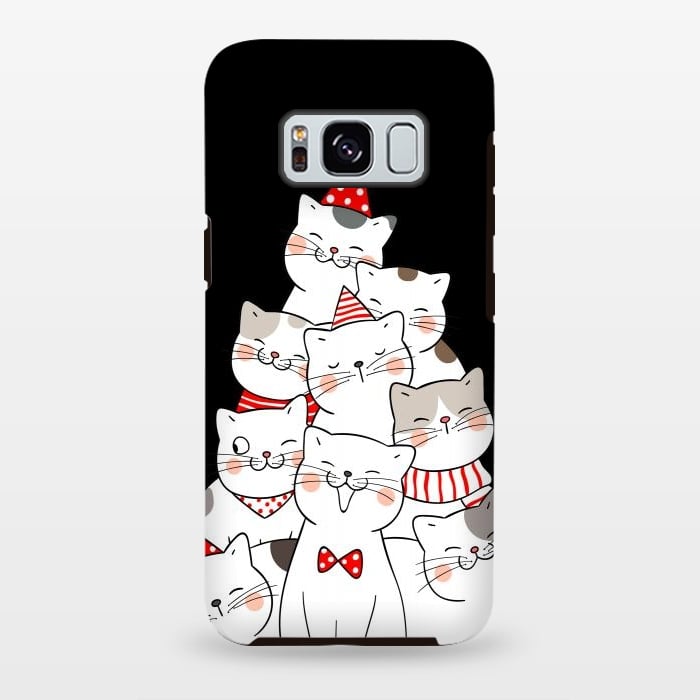Galaxy S8 plus StrongFit christmas cats by haroulita