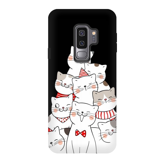 Galaxy S9 plus StrongFit christmas cats by haroulita
