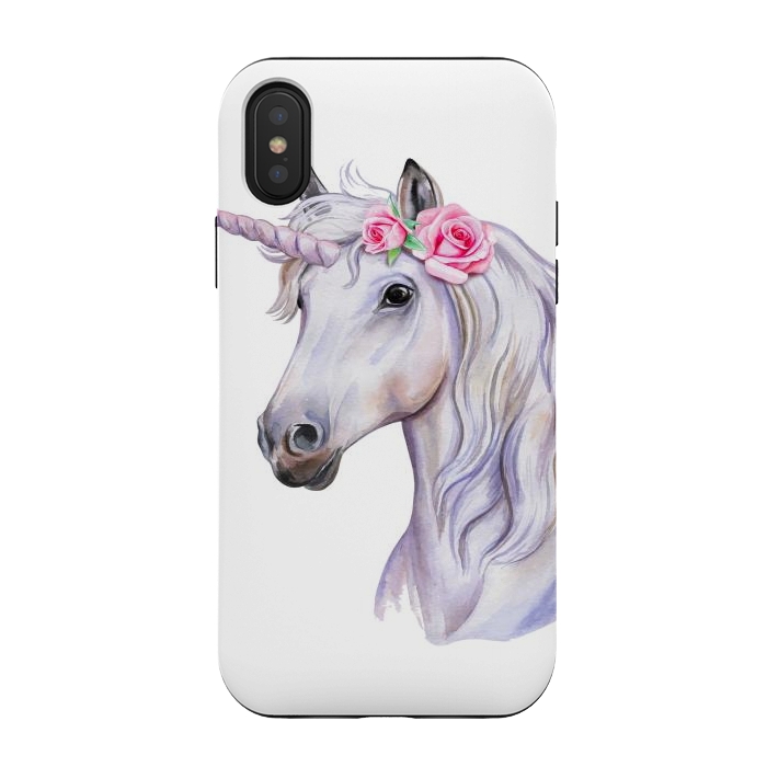 iPhone Xs / X StrongFit magical unicorn by haroulita