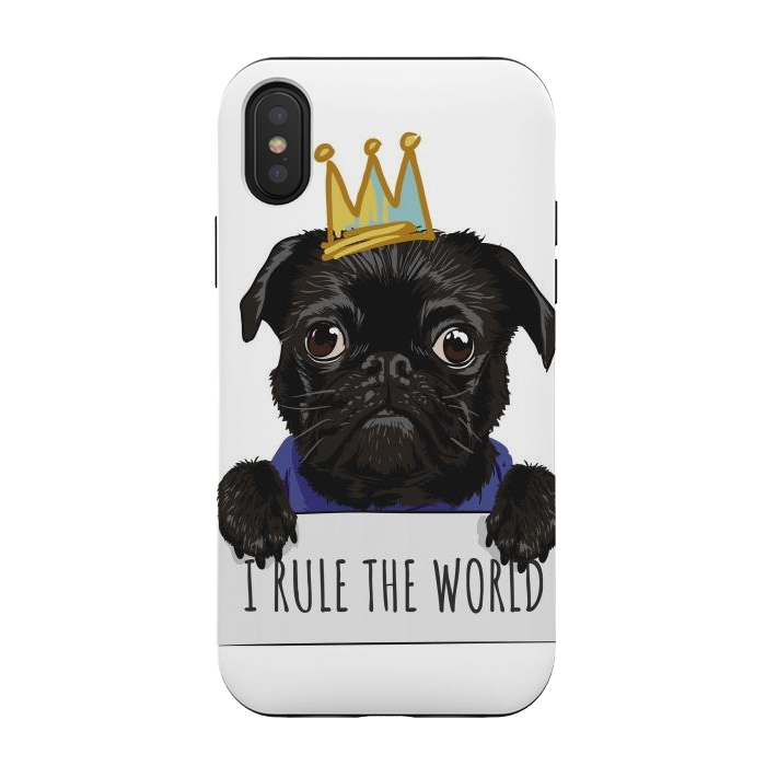 iPhone Xs / X StrongFit pug by haroulita