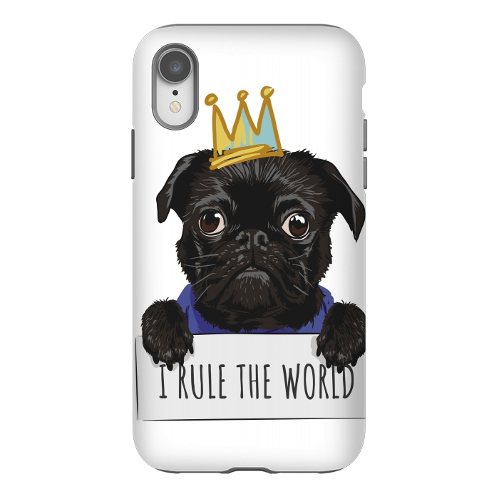 iPhone Xr StrongFit pug by haroulita