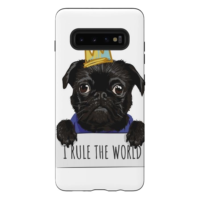 Galaxy S10 plus StrongFit pug by haroulita